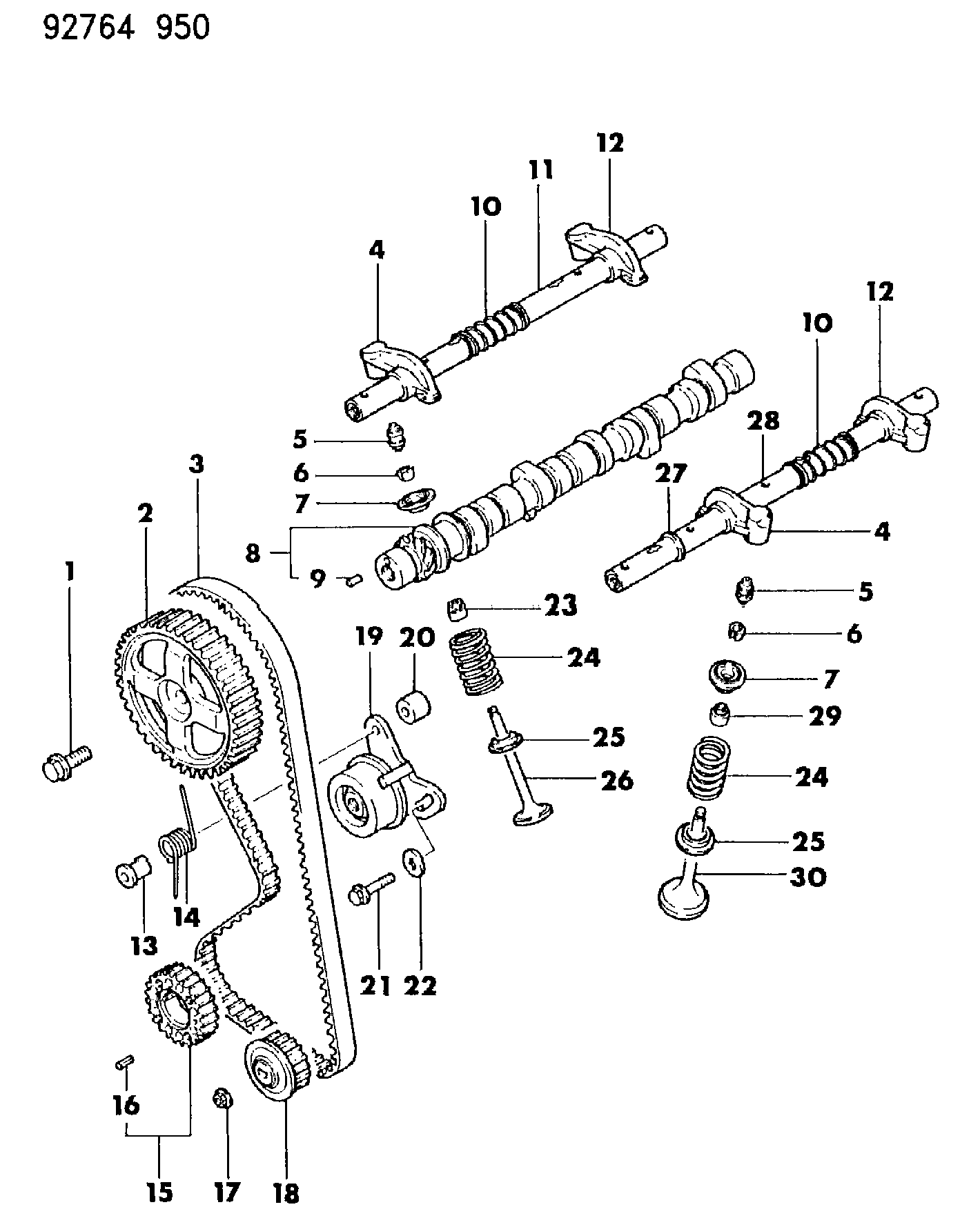 Mitsubishi MD18 9522 - Curea de distributie aaoparts.ro