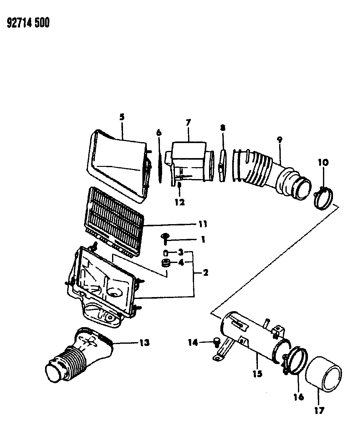 Mitsubishi MD 620472 - Filtru aer aaoparts.ro