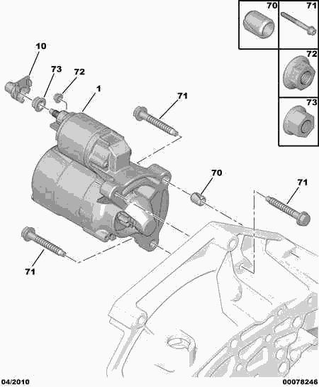 CITROËN/PEUGEOT 5802 M9 - Starter aaoparts.ro