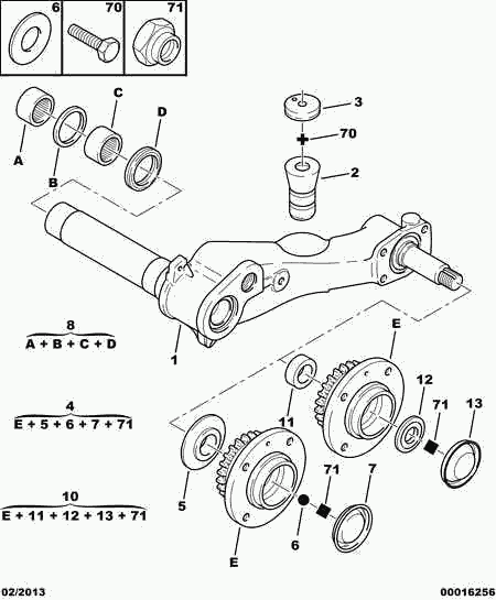 PEUGEOT 5132.62 - Chit reparatie, brat aaoparts.ro