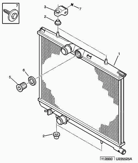 CITROËN 1330 N9 - Radiator, racire motor aaoparts.ro