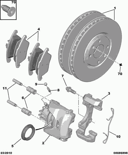 CITROËN 4253-97 - Set placute frana,frana disc aaoparts.ro