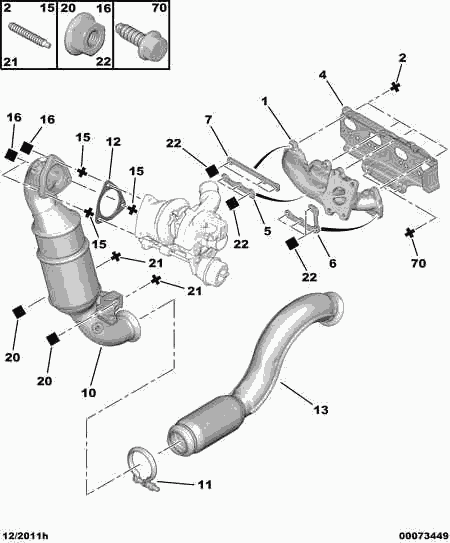 PEUGEOT 1706 P8 - Catalizator aaoparts.ro