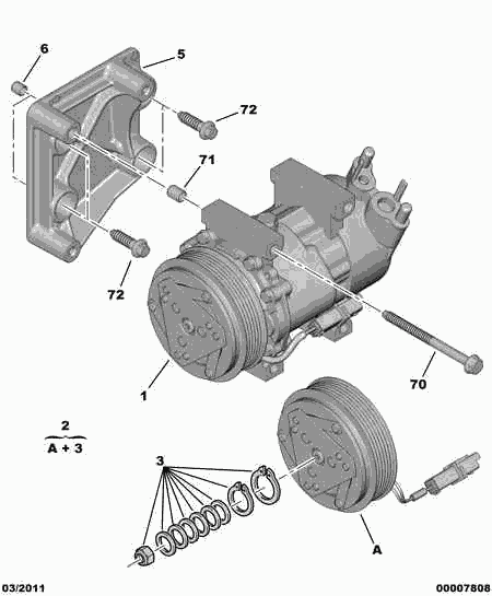 PEUGEOT 6453.LF - Compresor, climatizare aaoparts.ro