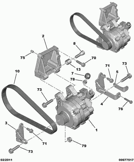 CITROËN 5705 CW - Generator / Alternator aaoparts.ro