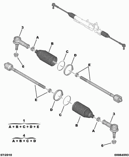 CITROËN 4066.83 - Ansamblu burduf, directie aaoparts.ro