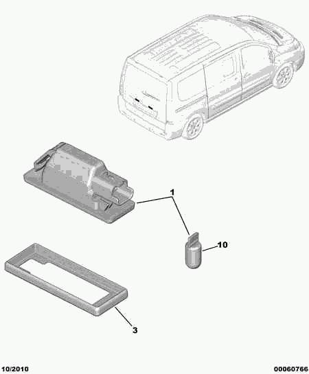 CITROËN 6340 G9 - Iluminare numar de circulatie aaoparts.ro