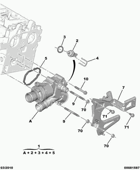 CITROËN/PEUGEOT 98 036 487 80 - Termostat,lichid racire aaoparts.ro