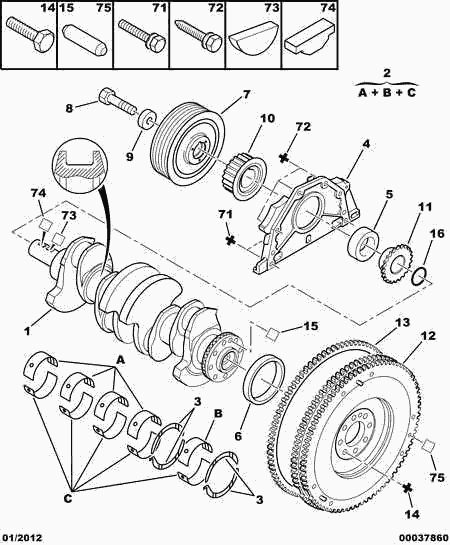 PSA 0516.A4 - Set curea de distributie aaoparts.ro