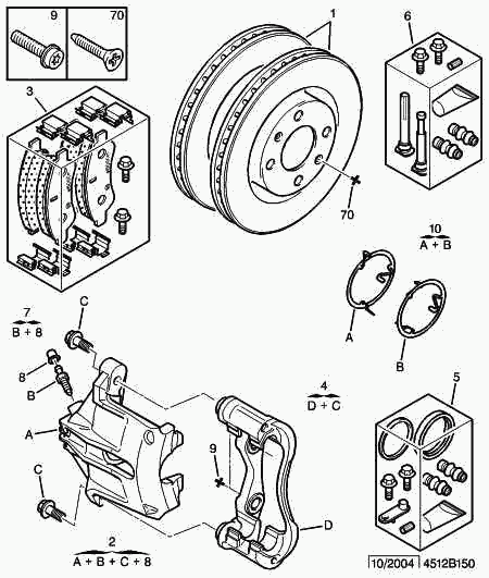 PEUGEOT 4252 18 - Set placute frana,frana disc aaoparts.ro