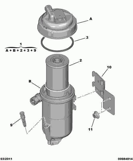 CITROËN/PEUGEOT 16 064 505 80 - Filtru combustibil aaoparts.ro