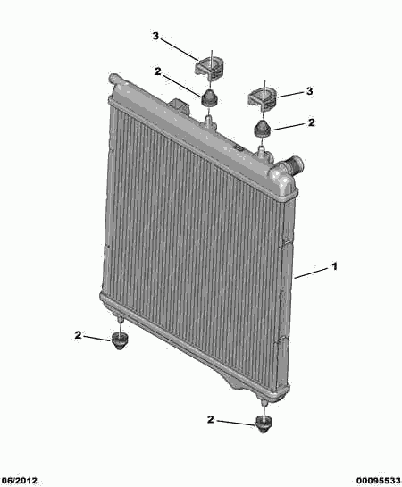 CITROËN 1330 C2 - Radiator, racire motor aaoparts.ro