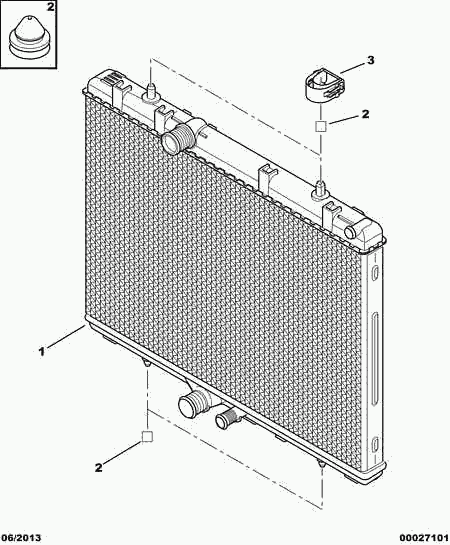 CITROËN 1330.T1 - Radiator, racire motor aaoparts.ro