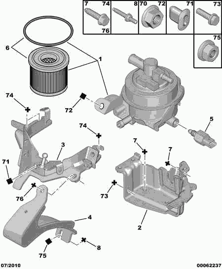 CITROËN/PEUGEOT 1901 77 - Filtru combustibil aaoparts.ro