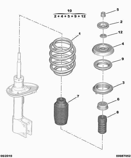 CITROËN 5002.PF - Arc spiral aaoparts.ro