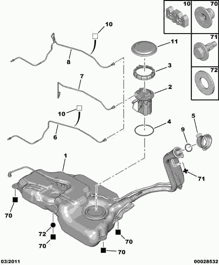 CITROËN 1525 CJ - Modul alimentare combustibil aaoparts.ro