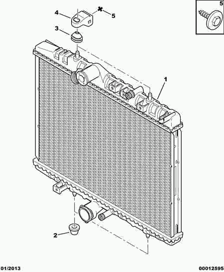 CITROËN 1330.Q4 - Radiator, racire motor aaoparts.ro