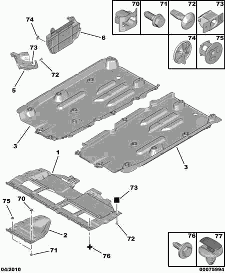 CITROËN 7481 GP - Clips, acoperire decorativa si protectie aaoparts.ro