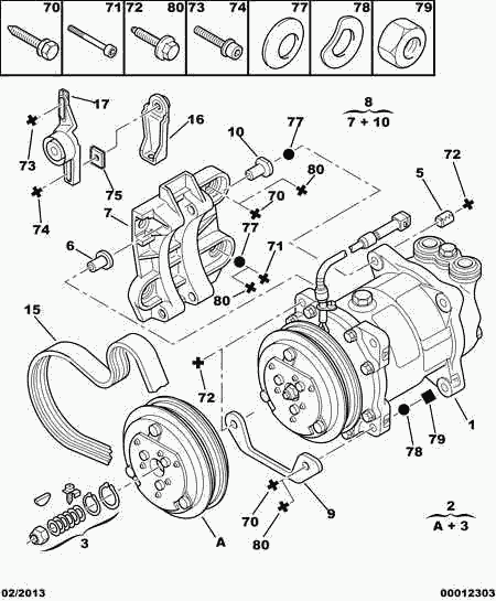 PEUGEOT 5750 TT - Curea transmisie cu caneluri aaoparts.ro