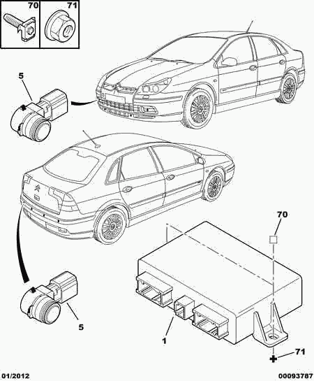 PEUGEOT 6590 A5 - Sensor, ajutor parcare aaoparts.ro