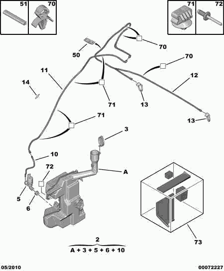 PEUGEOT 6434 97 - Pompa de apa,spalare parbriz aaoparts.ro