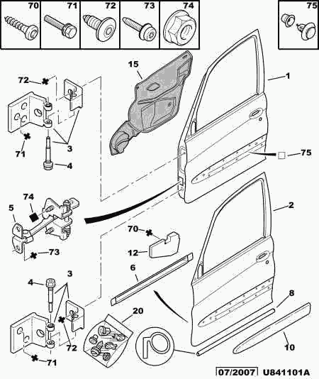 PEUGEOT 9181 E6 - Fixare usa aaoparts.ro