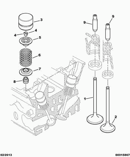 CITROËN 0956.38 - Etansare, supape aaoparts.ro