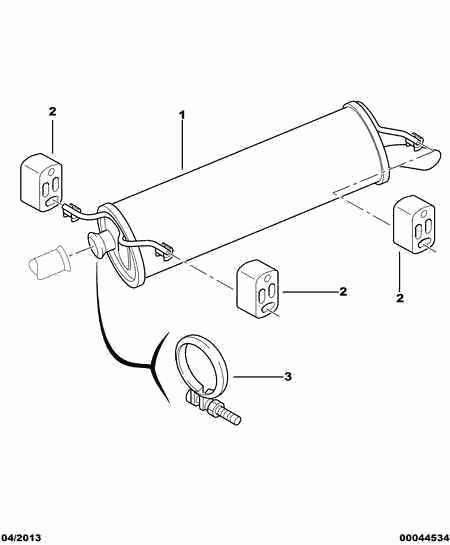 PSA 1755 59 - Cuzinet, stabilizator aaoparts.ro