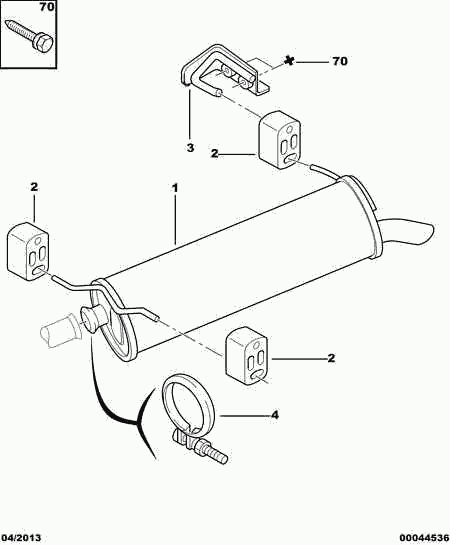 PSA 1755 59 - Cuzinet, stabilizator aaoparts.ro