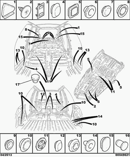 PSA 7518.N8 - Clips, acoperire decorativa si protectie aaoparts.ro