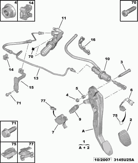 PSA 2182 A7 - Cilindru receptor ambreiaj aaoparts.ro