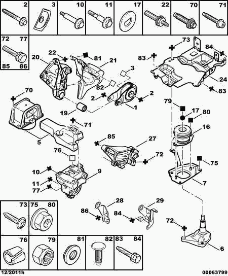 CITROËN 1806 A0 - Suport motor aaoparts.ro