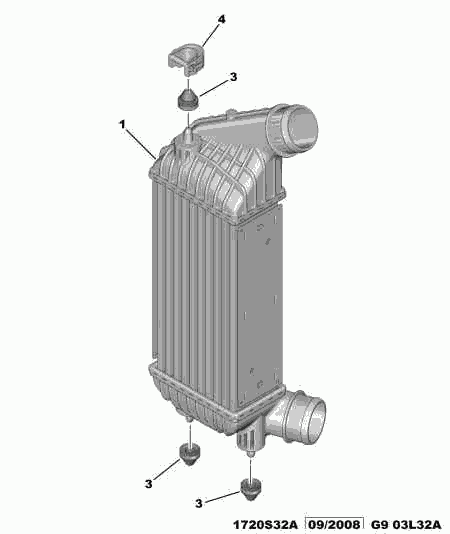 PSA 0384.P1 - Intercooler, compresor aaoparts.ro