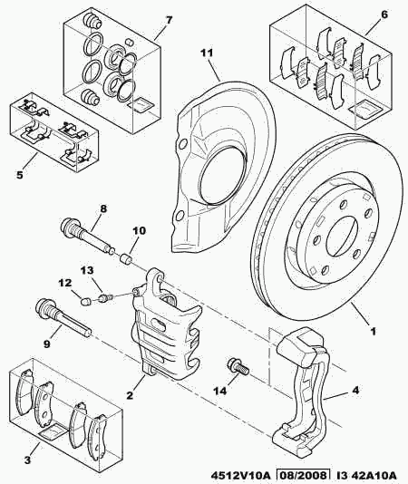 Mitsubishi 4253 88 - Set placute frana,frana disc aaoparts.ro