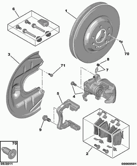 CITROËN 4254-91 - Set placute frana,frana disc aaoparts.ro