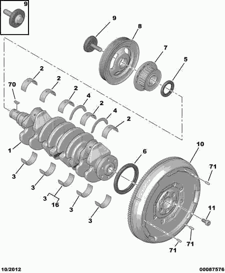 CITROËN 0516.L5 - Set curea de distributie aaoparts.ro