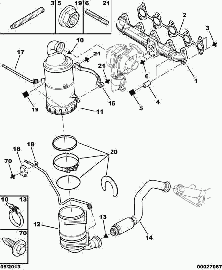 CITROËN 1713 60 - Conector teava, sistem de esapament aaoparts.ro