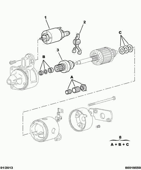 CITROËN 5835 F6 - Pinion electromotor aaoparts.ro