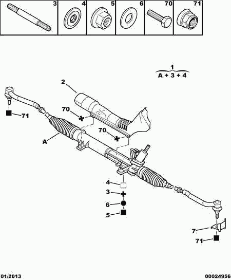 PSA 4000 NX - Chit reparatie, articulatie axiala aaoparts.ro