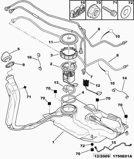 CITROËN 1525 Z0 - Modul alimentare combustibil aaoparts.ro