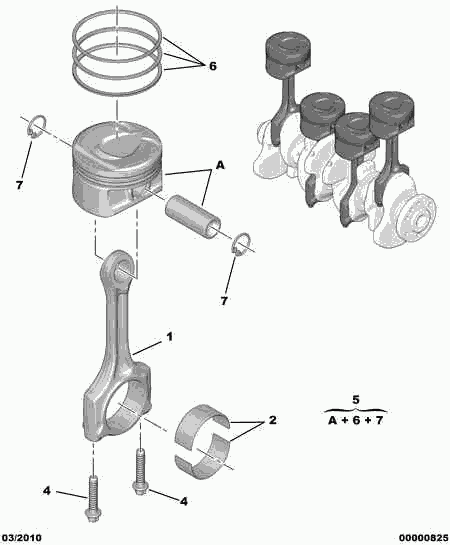 PEUGEOT 0628 T1 - Piston aaoparts.ro