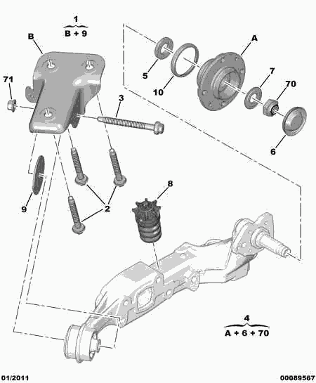 PEUGEOT 5166.67 - Tampon cauciuc, suspensie aaoparts.ro