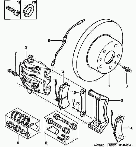 CITROËN 4251-17 - Set placute frana,frana disc aaoparts.ro