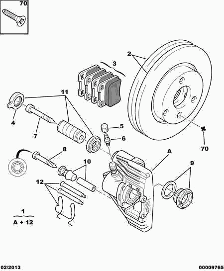 CITROËN 4252 85 - Set placute frana,frana disc aaoparts.ro