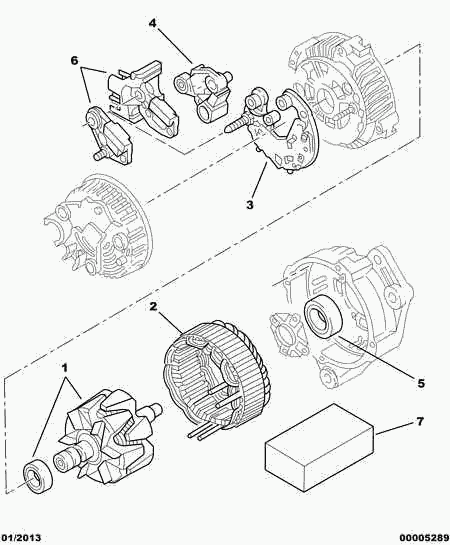PSA 5727 53 - Rotor,alternator aaoparts.ro