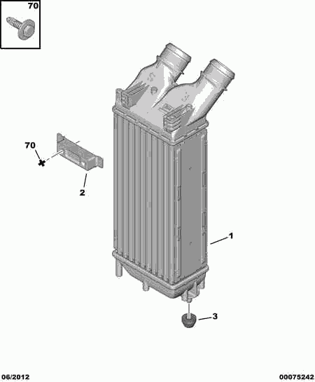 CITROËN 0384.L9 - Intercooler, compresor aaoparts.ro