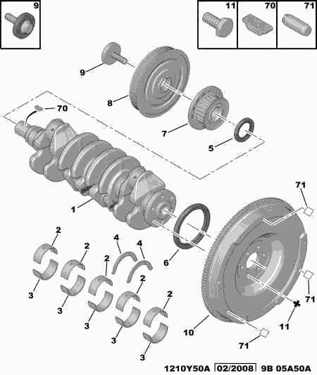 Opel 0516 A3 - CRANKSHAFT PULLEY SCREW aaoparts.ro