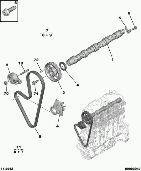 PEUGEOT 0829.90 - Rola intinzator,curea distributie aaoparts.ro