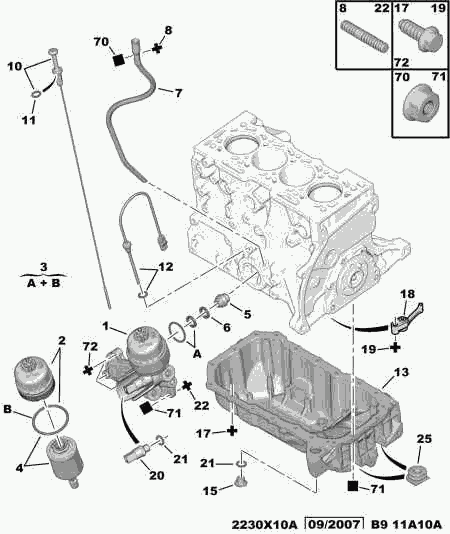 CITROËN 1103.L8 - Garnitura aaoparts.ro