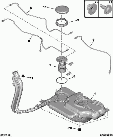 Peugeot Motorcycles 1525 CR - Modul alimentare combustibil aaoparts.ro